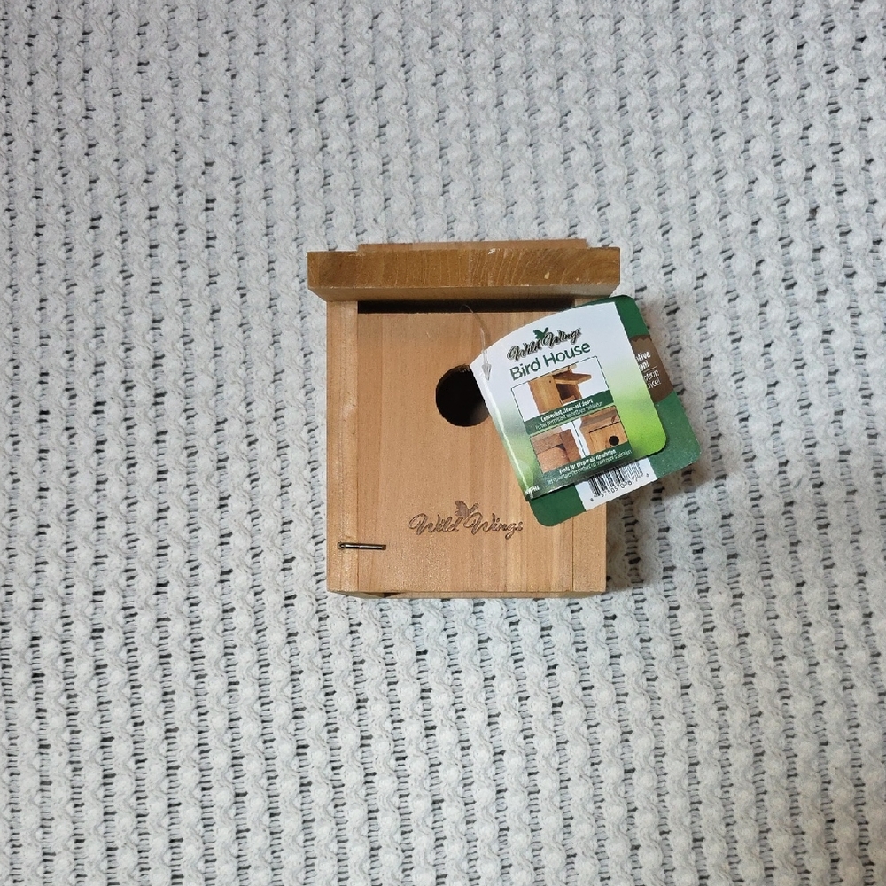 Natural Wood Bird House